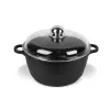Maestro MR-4616C Topf mit Deckel 16 cm 1 l Schwarz