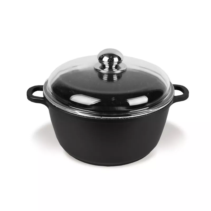 Maestro MR-4616C Topf mit Deckel 16 cm 1 l Schwarz