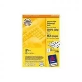 Avery - Mehrzwecketiketten - Weiß - 105 x 74 mm - 800 Etikett(en) (100 Blatt x 8) - (3427)