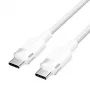 USB-C-auf-USB-C-Kabel Vention TRDWF — 1 m, USB 2.0, 60 W Power Delivery, 3 A, weiß
