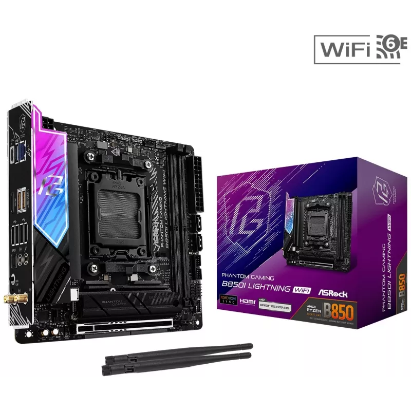 ASRock B850I Lightning WiFi AM5 Mini-ITX Motherboard