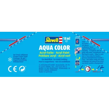 Revell 36106 Aqua-Colour Teerschwarz (matt) Farbcode: 06 RAL-Farbcode: 9021 Dose 18 ml (36106)