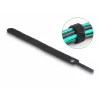 Klett-Kabelbinder DeLOCK 19010 150x12mm schwarz 10 Stück