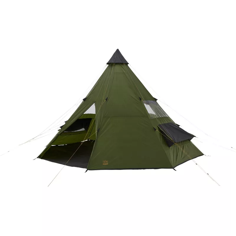 Zelt Grand Canyon Schwarz FALLS 8 8P oliv — 8-Personen-Campingzelt