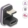 USB-C-Adapter DELOCK 60737 180° 40 Gbit/s 240 W – rechtwinkliger Hochgeschwindigkeits-Daten- und Stromadapter