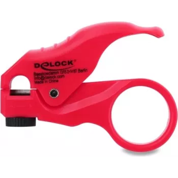 Abisolierwerkzeug für Netzwerkkabel DELOCK 90996, rot