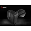 PC-Gehäuse SAVIO Noctis Flow — Cube Mini‑ITX/Micro‑ATX/ATX, 3x120mm vorne, 1x120mm hinten, 2x3,5 Zoll + 3x2,5 Zoll Einschübe, gehärtetes Glas