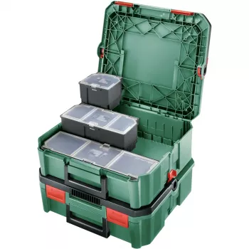 Aufbewahrungsbox Bosch SystemBox rechteckig Polypropylen 105×117×84 mm Schwarz/Grau