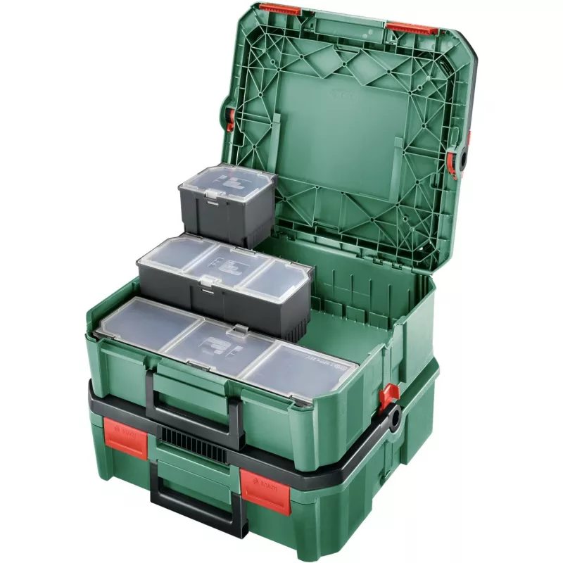Aufbewahrungsbox Bosch SystemBox rechteckig Polypropylen 105×117×84 mm Schwarz/Grau