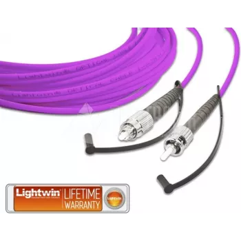 Lightwin Hochwertiges Simplex LWL Patchkabel, MM OM4, FC - ST LWL Patchkabel (LSP-50 FC-ST 1.0 OM4)