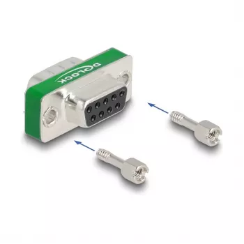 DeLOCK RF/EMI Entstörfilter D-Sub 9-polig Stecker auf Buchse vergoldet