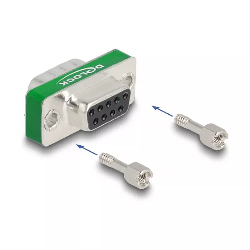 DeLOCK RF/EMI Entstörfilter D-Sub 9-polig Stecker auf Buchse vergoldet