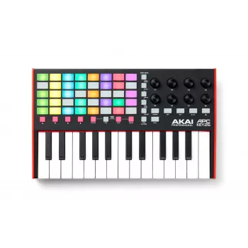 MIDI-Controller AKAI APC Key 25 MK2 – 25 anschlagdynamische Tasten, 40 Pads, RGB-Hintergrundbeleuchtung, 8 Encoder, USB-Stromversorgung