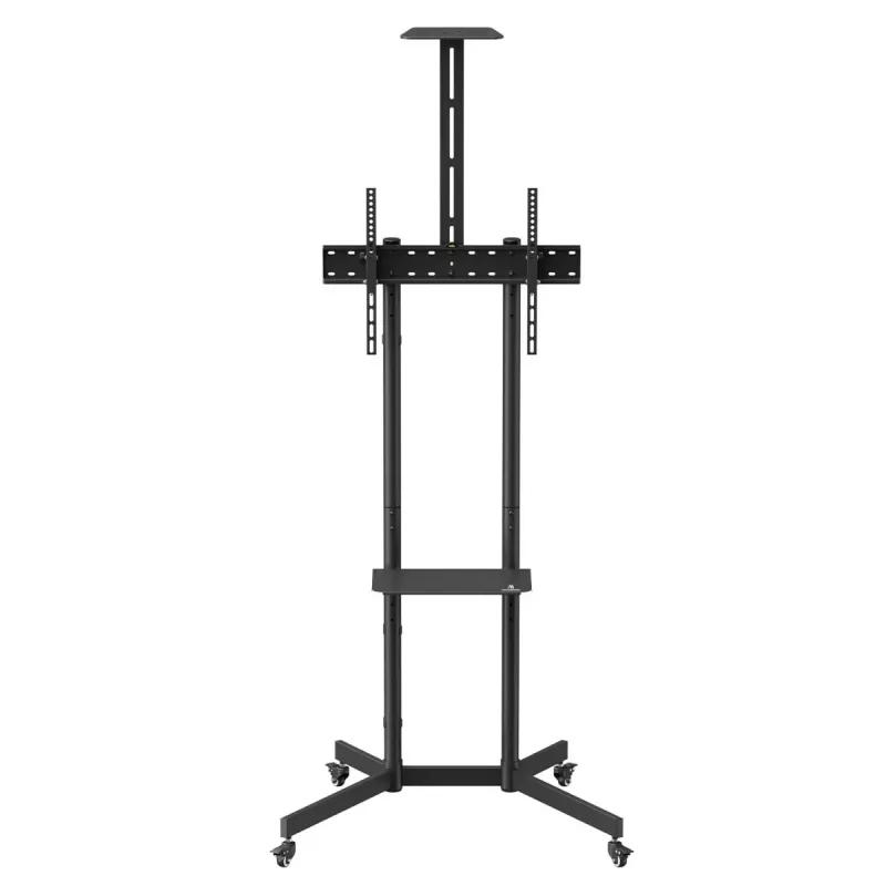 Maclean TV-Ständer / Wagen, Kameraablage, auf Rollen, 37-70, max. Belastung 45 kg / 5 kg Ablage, max. VESA 600x400, MC-113 B