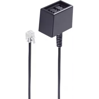 Telefonkabel ShiverPeaks BS71280-6 0,15 m Schwarz