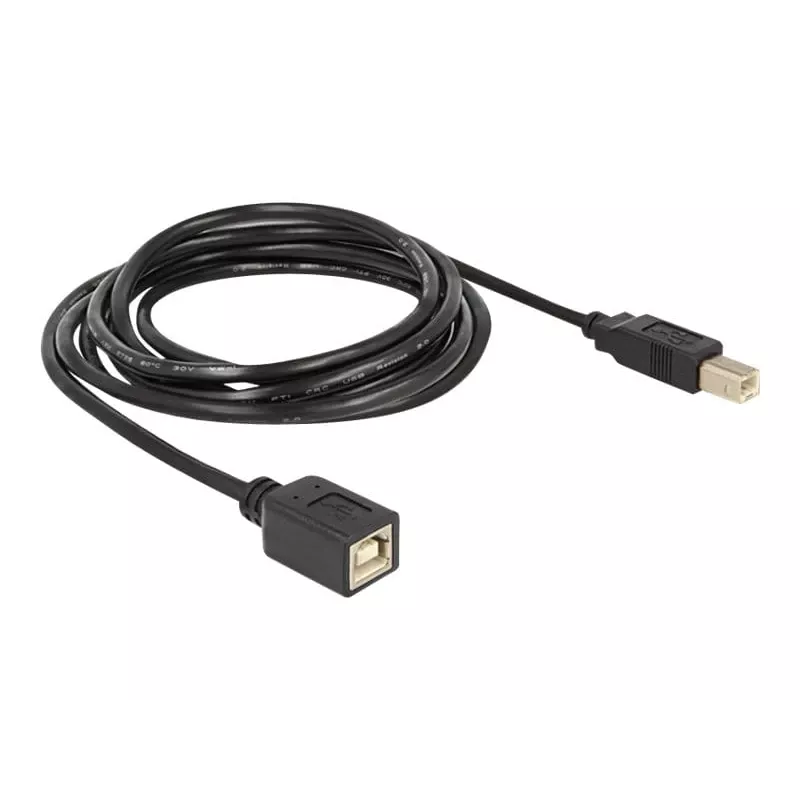 USB-Kabel DeLOCK USB2.0-B 2m USB B Schwarz