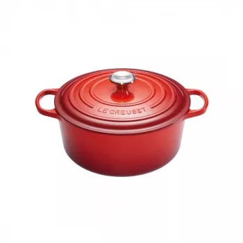 Le Creuset Signature Bräter rund 24 cm Kirschrot (21177240602430)