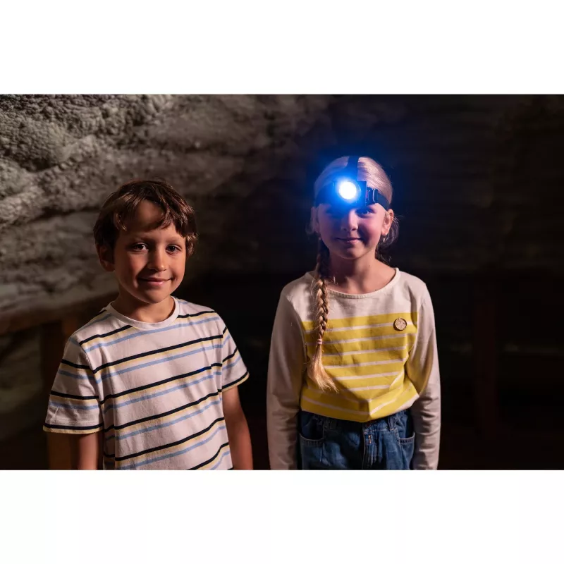 Theo Klein Kinder-Stirnlampe Bosch mit echter Lichtfunktion, verstellbares Band