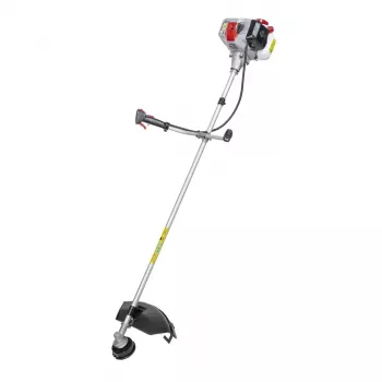 Motorsense Dedra DED8717 Benzin 52 ccm 1,45 kW mit Tragegurt, Schutzhaube, 3-Kopf-Set, Faden und Messer