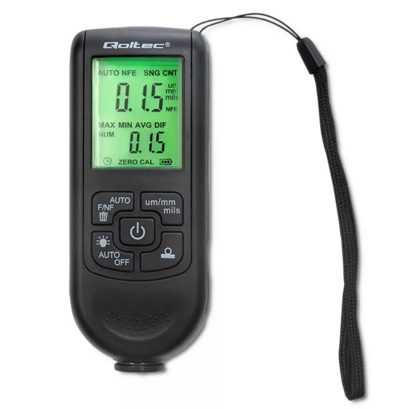 Qoltec Lackdickenmessgerät mit LCD-Display | 0~2000 µm