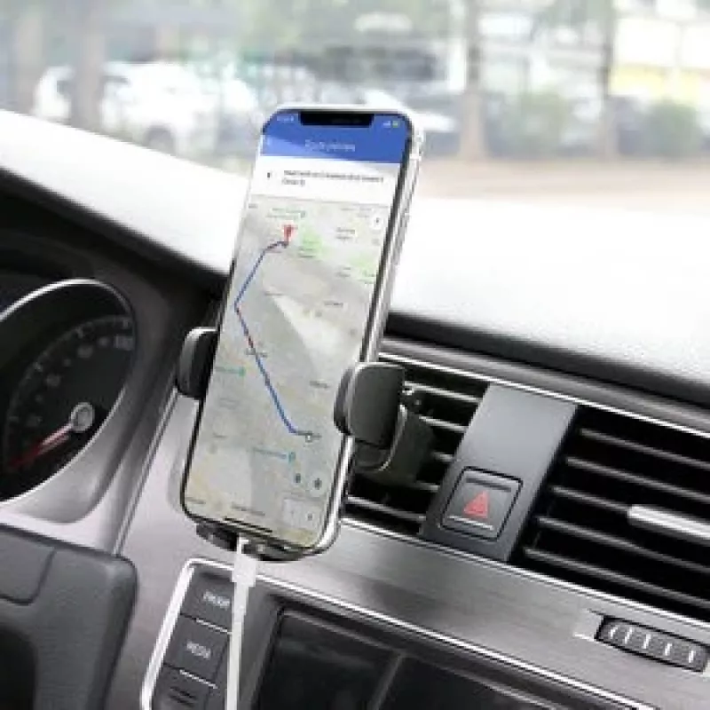 Telefonhalter Aukey HD-C48 verstellbar 360° für Smartphones und kleine Tablets, Klemmhalterung, drehbarer Arm
