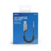 Savio TR-16 Transmitter AUX-Adapter mit Freisprechfunktion, Bluetooth 5.3, Google Assistant/Siri