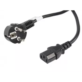Lanberg CA-C13C-11CC-0100-BK Stromkabel Schwarz 10 m C13 Kupplung CEE7/7