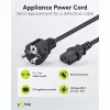 Goobay IEC-Kabel 5 m Schwarz Netzstecker Typ F IEC C13 H05VV-F3G