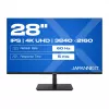 JAPANNEXT 4K UHD Monitor 71,1 cm (28 inch) 3840x2160 Pixel, IPS Panel, 5 ms, 60 Hz, AMD FreeSync, HDMI, DisplayPort (JN-I280UHD60F-P)