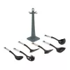 Küchenutensilien-Set JATA HACC4624 7-tlg. Schwarz Edelstahl Hitzebeständig bis 210 °C