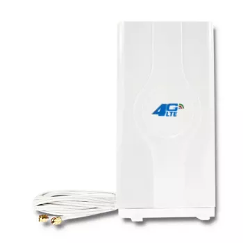 Rundstrahlantenne QOLTEC 57013, 0,6–2,7 GHz, 30 dBi, vertikale Polarisation, 50 Ω, weißes ABS-Gehäuse