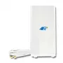 Rundstrahlantenne QOLTEC 57013, 0,6–2,7 GHz, 30 dBi, vertikale Polarisation, 50 Ω, weißes ABS-Gehäuse