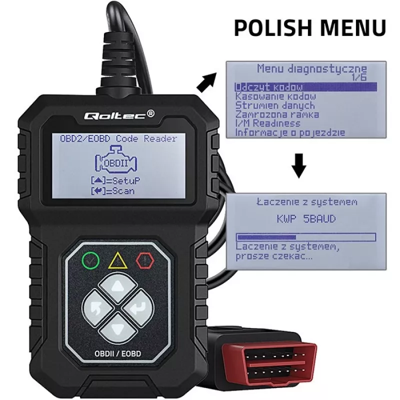 OBDII Diagnosetester QOLTEC ProLine (Modell 50684)