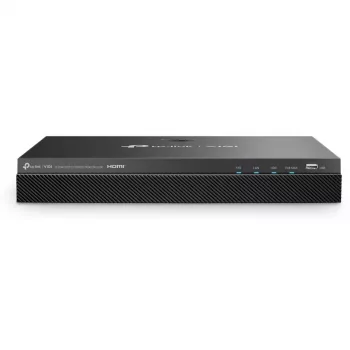Netzwerk-Videorekorder TP-Link VIGI NVR2008H-8MP-2TB — 8-Kanal, 4K (3840×2160), 2 TB SATA HDD, 9× RJ-45, Schwarz