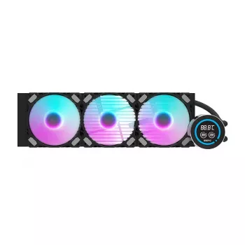 360mm Computer-Radiator Darkflash DN-D360 Schwarz — 360mm Flüssigkeitskühlungsradiator, Unterstützung für 3x120mm Lüfter