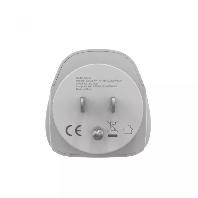 Reiseadapter GEMBIRD A-AC-USMINTF — Welt-auf-US-Stecker, 10 A