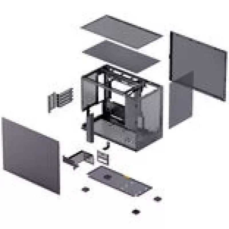 Computergehäuse Jonsbo D32 PRO Mesh mATX – schwarz