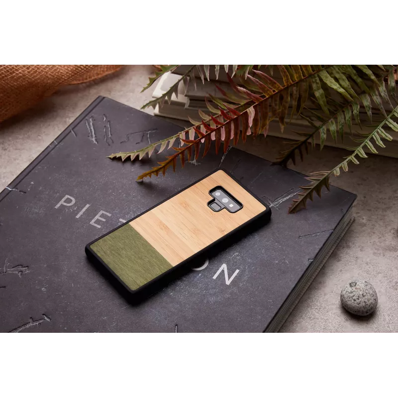 Smartphone-Hülle man and wood für Samsung Galaxy Note 9 — Bambuswald Schwarz