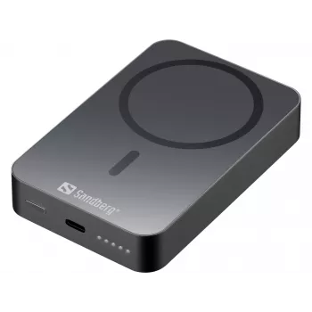 Tragbares Ladegerät Sandberg Mag Wireless Powerbank 10000 ALU, 10000 mAh