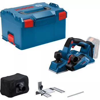 Akku-Handhobel GHO 18V-26 Professional Solo, 18 Volt, Elektrohobel Blau/Schwarz, ohne Akku und Ladegerät, in L-BOXX