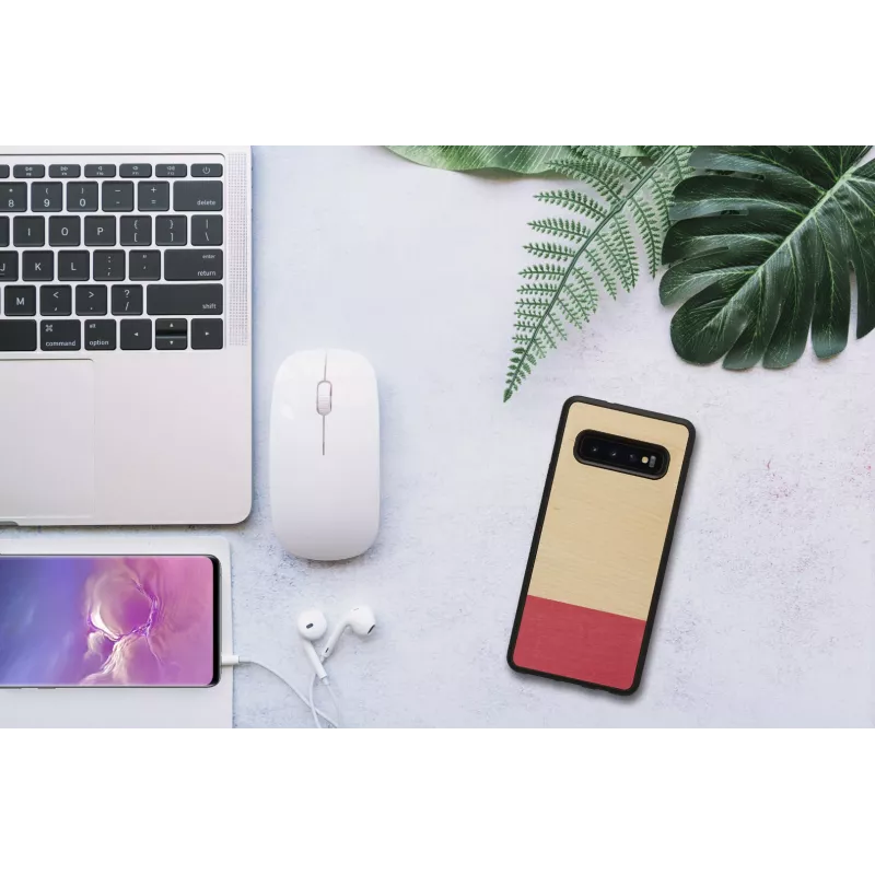 Smartphone-Hülle man and wood für Galaxy S10 — miss match schwarz