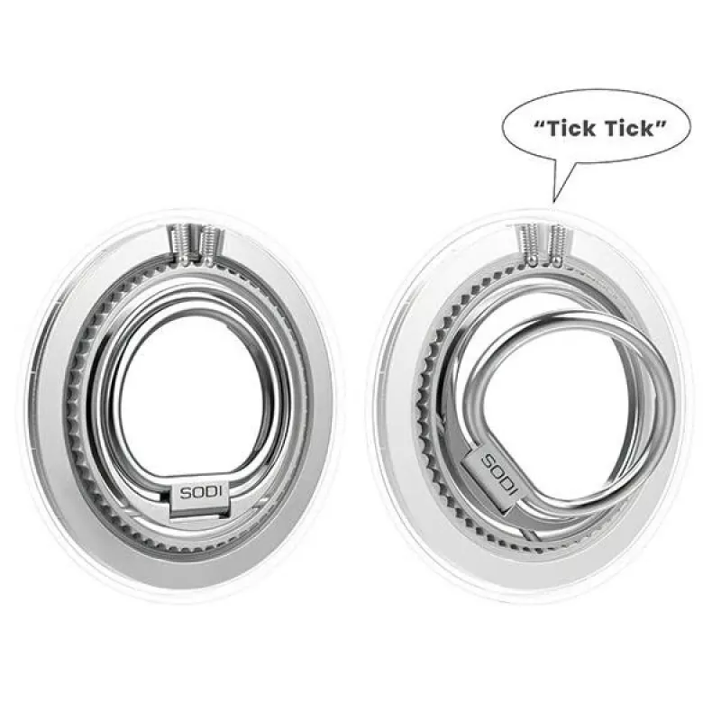 SODI doppelseitiger magnetischer Ringständer BM-350 Weiß kompatibel mit MagSafe