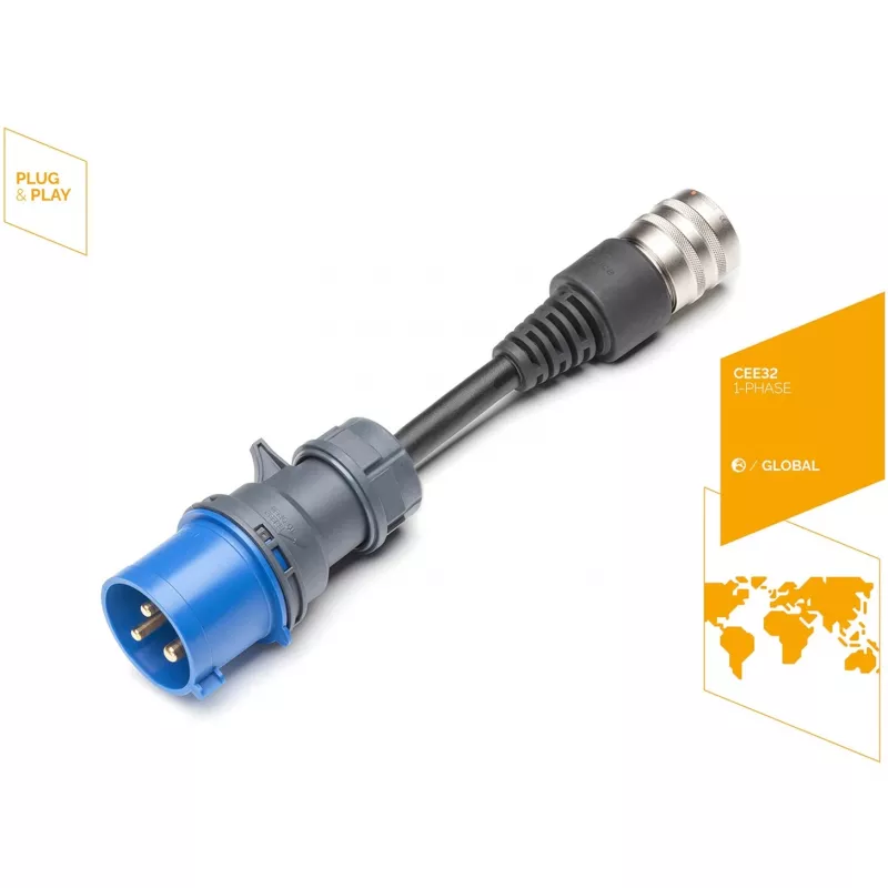 Sicherheitsadapter JUICE CONNECTOR, CEE32 / 230V, Einphasig (Blau, für JUICE BOOSTER 2)