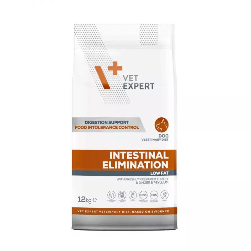 VET EXPERT Veterinary Diet Intestinal Elimination Dog – Trockenfutter für Hunde – 12 kg