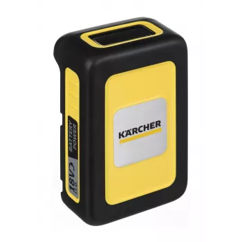 Akku- und Ladegerät-Set Kärcher Power 18 V 2,5 Ah, 1 Akku, 1 Ladegerät, gelb