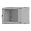 Rack-Montageschrank LANBERG WF03-5306-10S 19 Zoll 6U grau mit Glastür