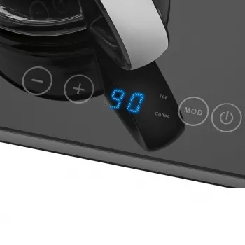 ProfiCook PC-TKS 1056 Wasserkocher 1,7 L Schwarz, Edelstahl, Transparent
