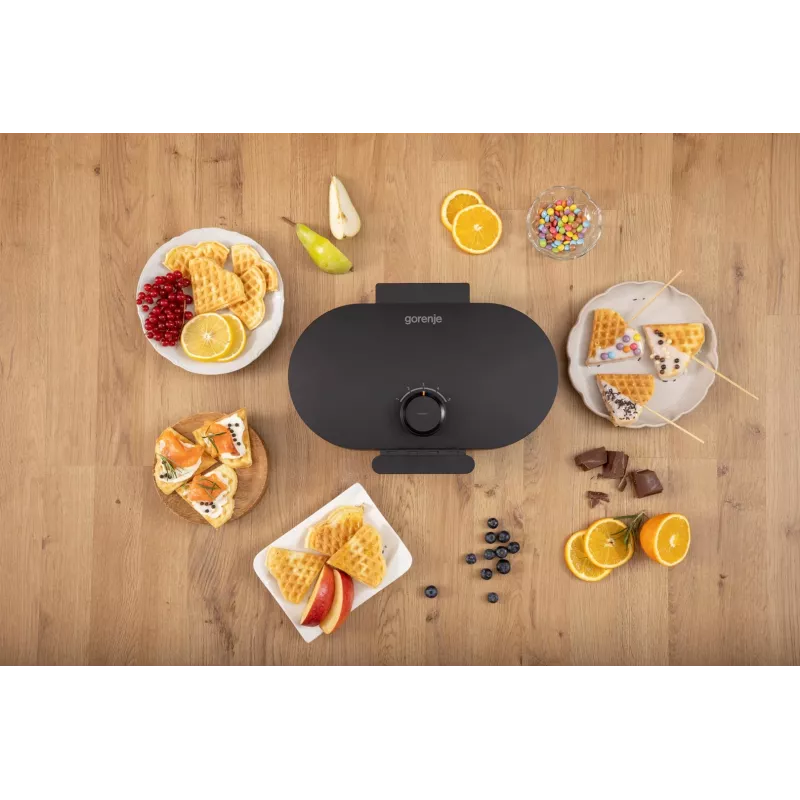 Waffeleisen GORENJE WM1200B schwarz, 1200 W
