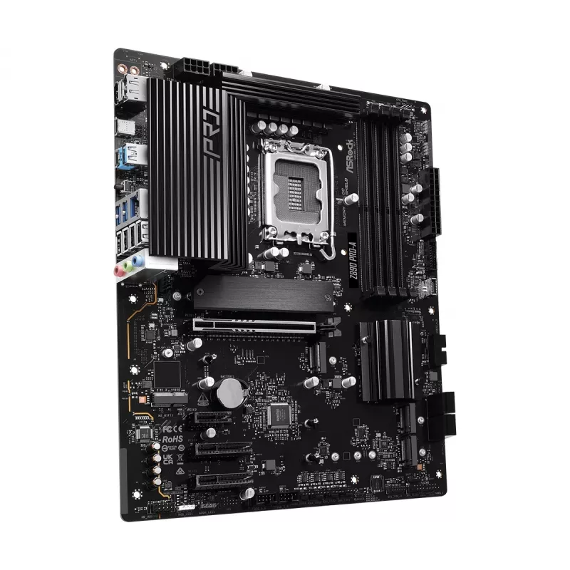 Mainboard ASRock Z890 Pro-A ATX — Intel Z890-Chipsatz, LGA 1851, DDR5, 4x DIMM, 256 GB, 2.5Gb LAN, PCIe Gen5