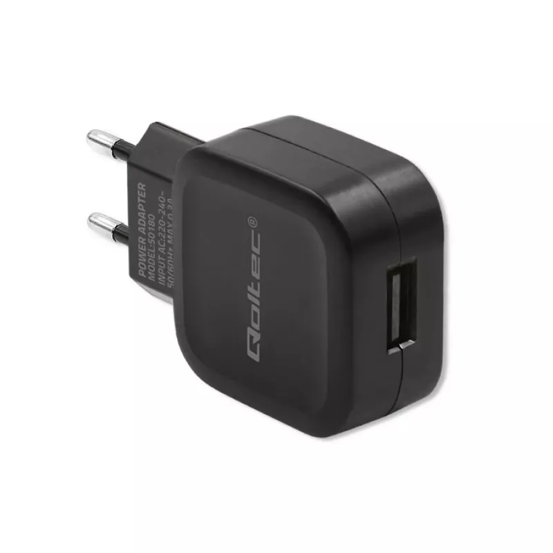 Ladegerät Qoltec 50180 Innenbereich AC Schwarz